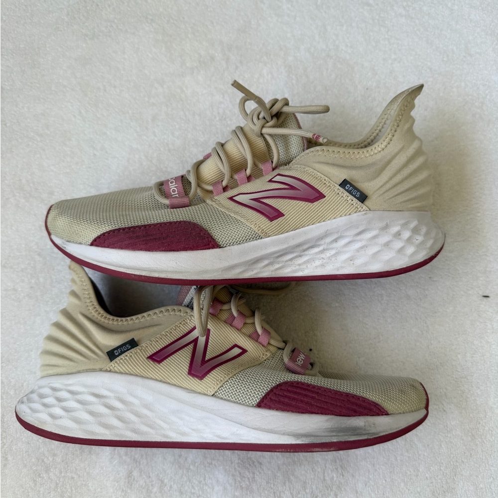 Figs new balance sneakers pink and cream ROAV